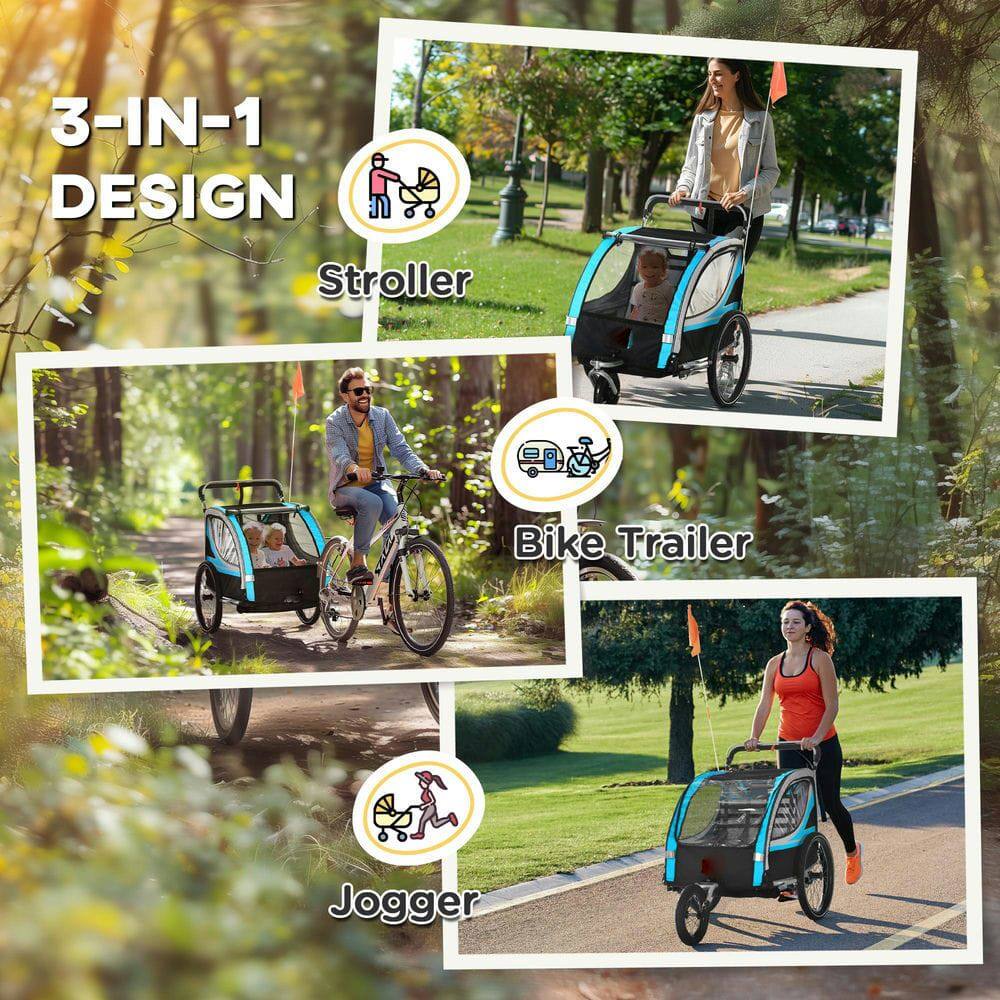 3-IN-1 DESIGN

- Stroller
- Bike Trailer
- Jogger