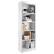 Left. CorLiving - CorLiving - Hawthorne Collection 5 Shelf Floor-Standing Bookcase - White.