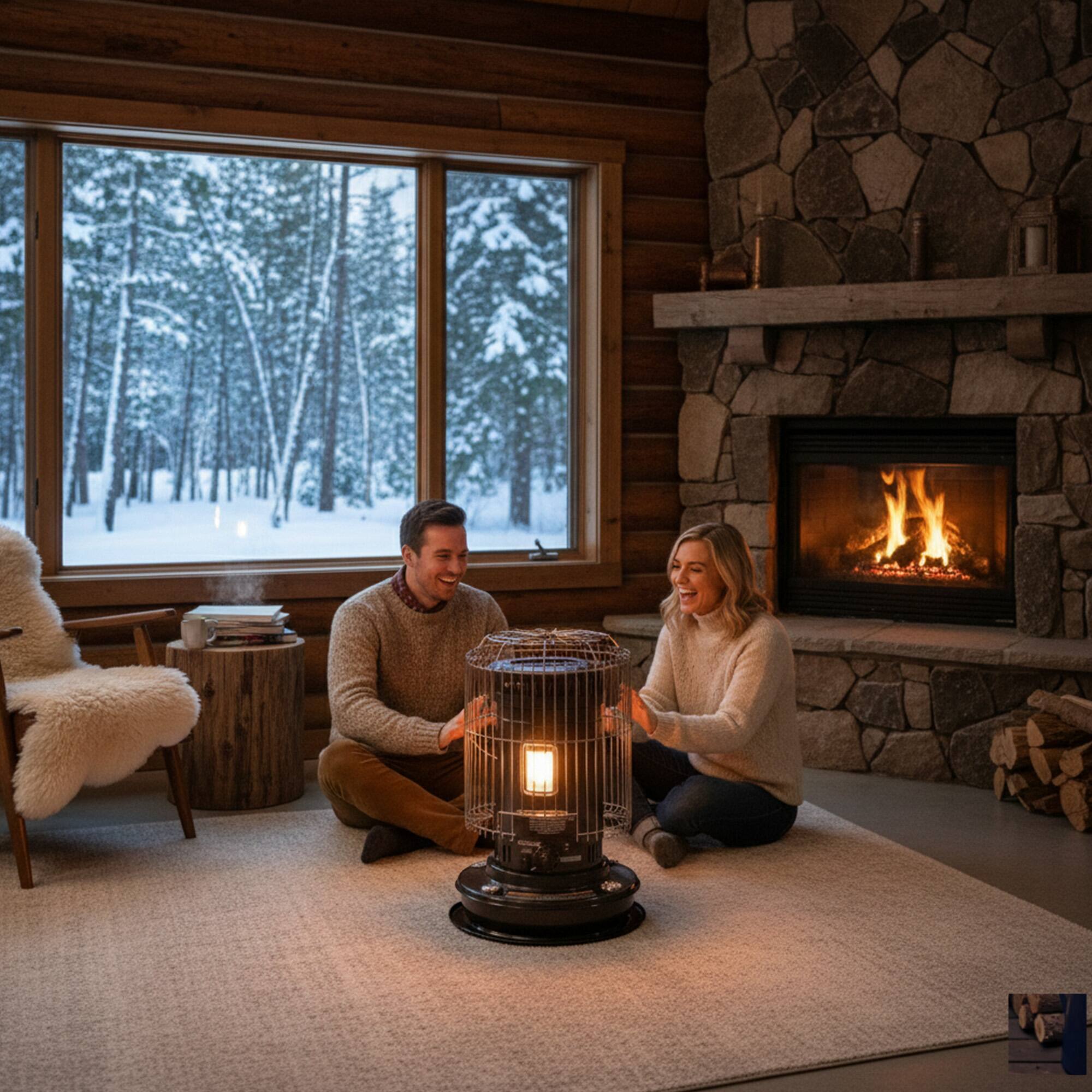 Alt View 7. Sengoku - Sengoku CV-23K(H) KeroHeat Portable Convection Kerosene Buddy Heater 23,500 BTU, Black - Black.