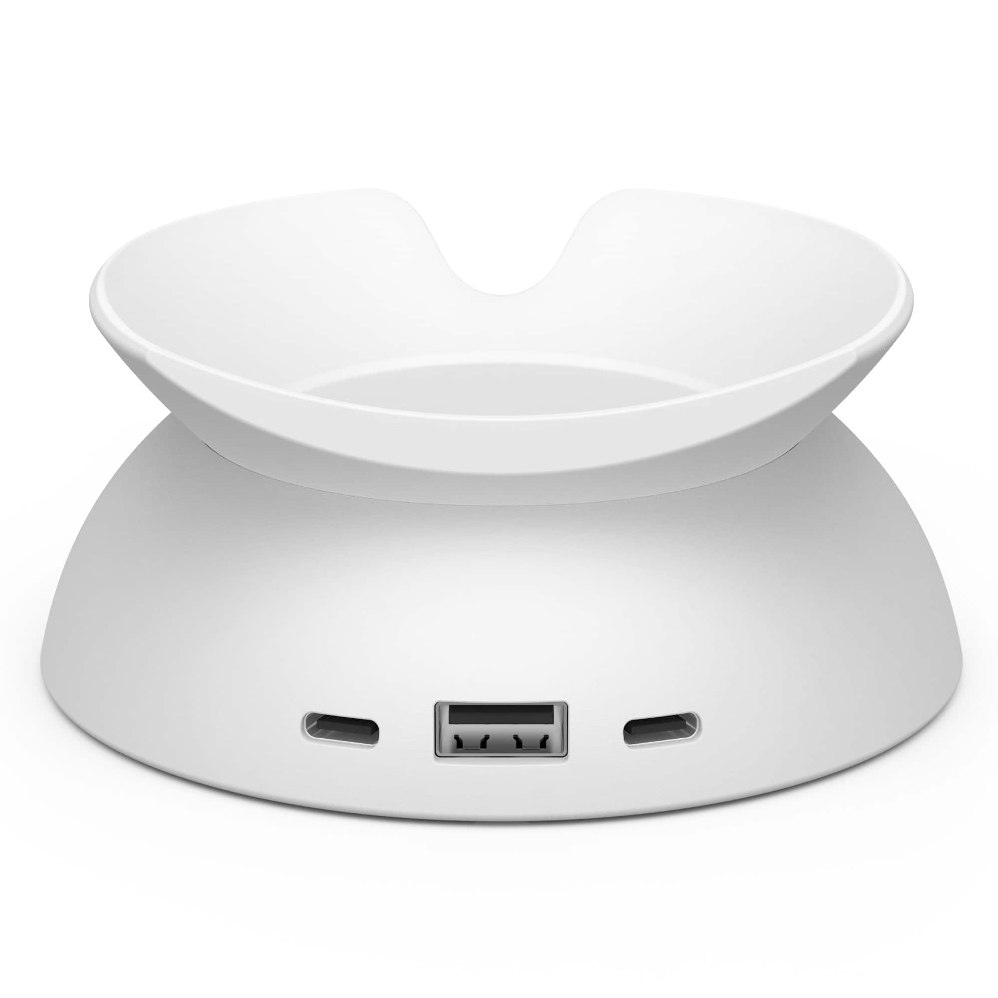 Amazon - Echo Spot Charging Stand - White - Front_Zoom