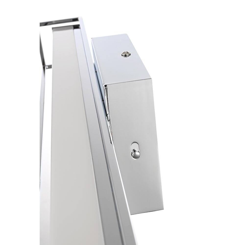 Alt View 3. Living District - Aden 31 Inch Led Wall Sconce In Chrome - Chrome.