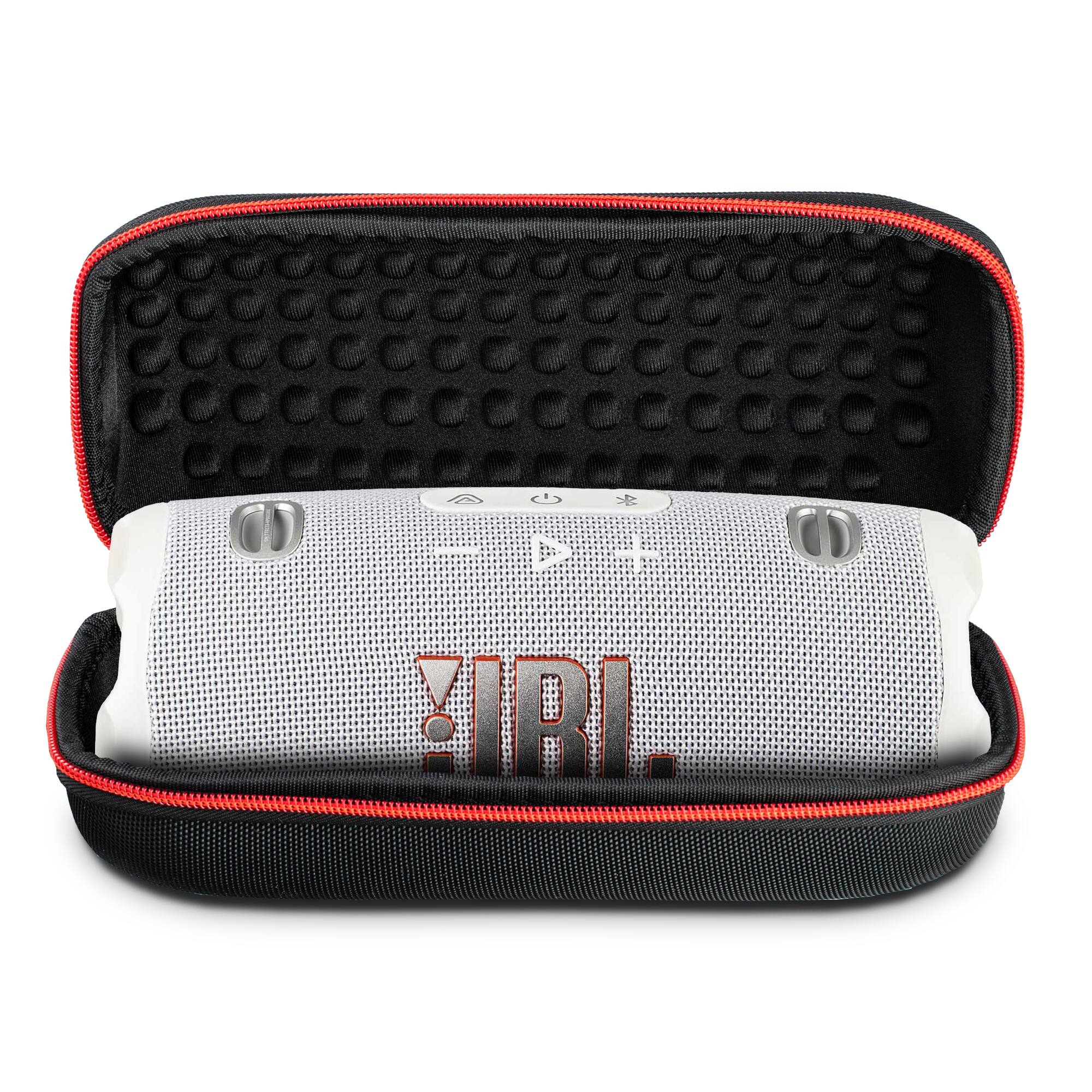 Alt View 2. JBL - JBL Charge 6 Portable Wireless Bluetooth Speaker with IP68 Waterproof (White) Case Bundle - White.