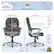 Left. Serta - Amplify Work or Play Ergonomic High-Back Faux Leather Swivel Executive Chair with Mesh Accents - Duo Gray.