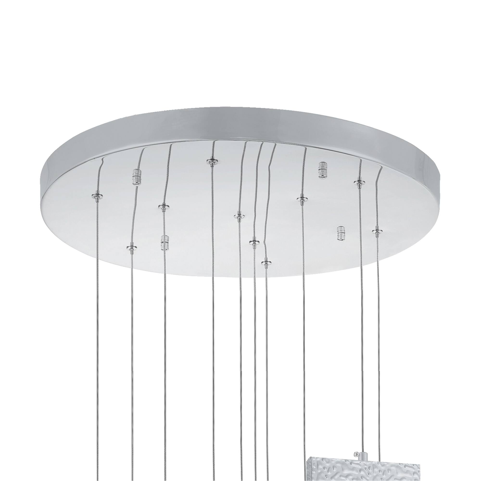Alt View 1. CWI Lighting - Carolina LED Chandelier With Pewter Finish - Pewter.