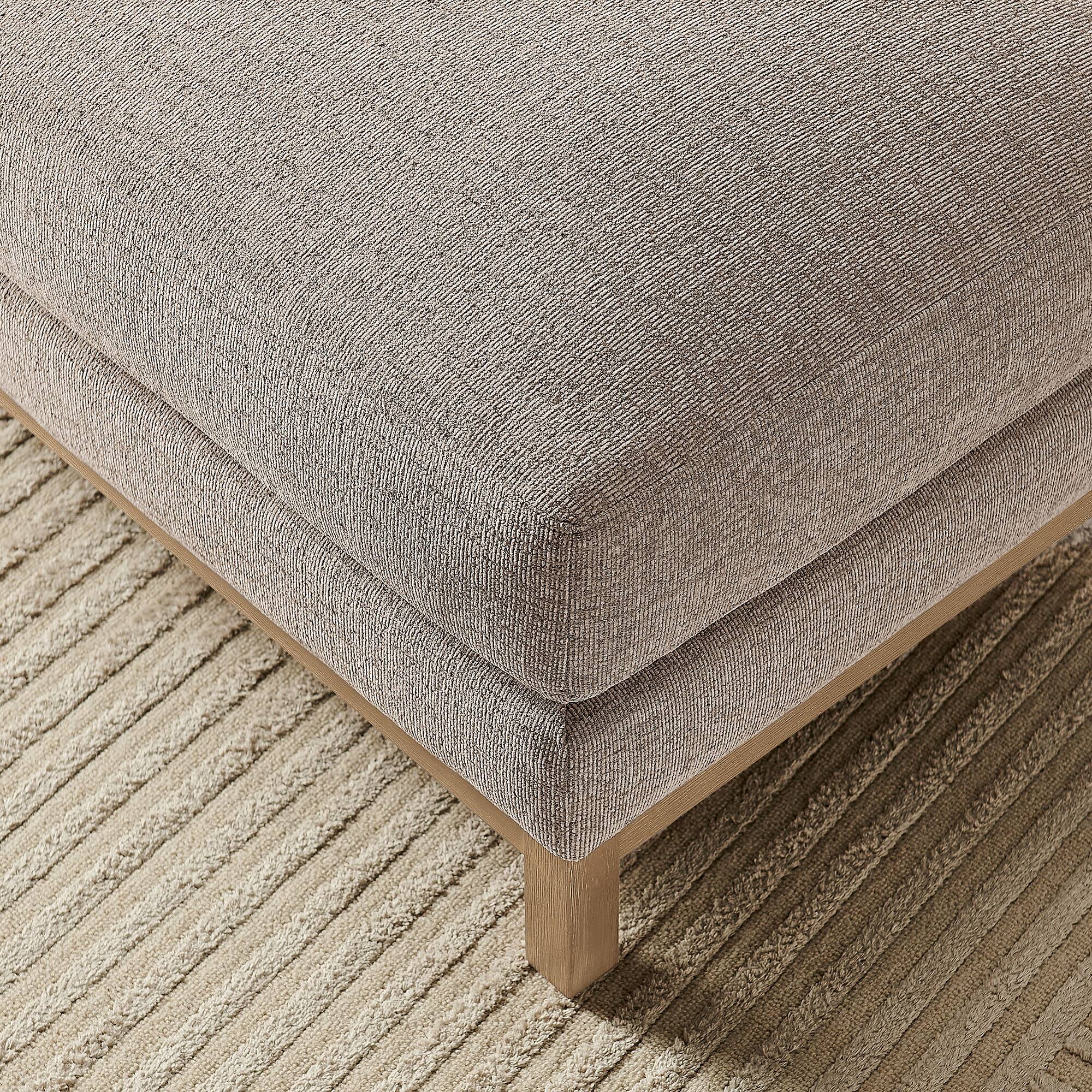Alt View 2. Modway - Roscoe Upholstered Ottoman - Pewter.
