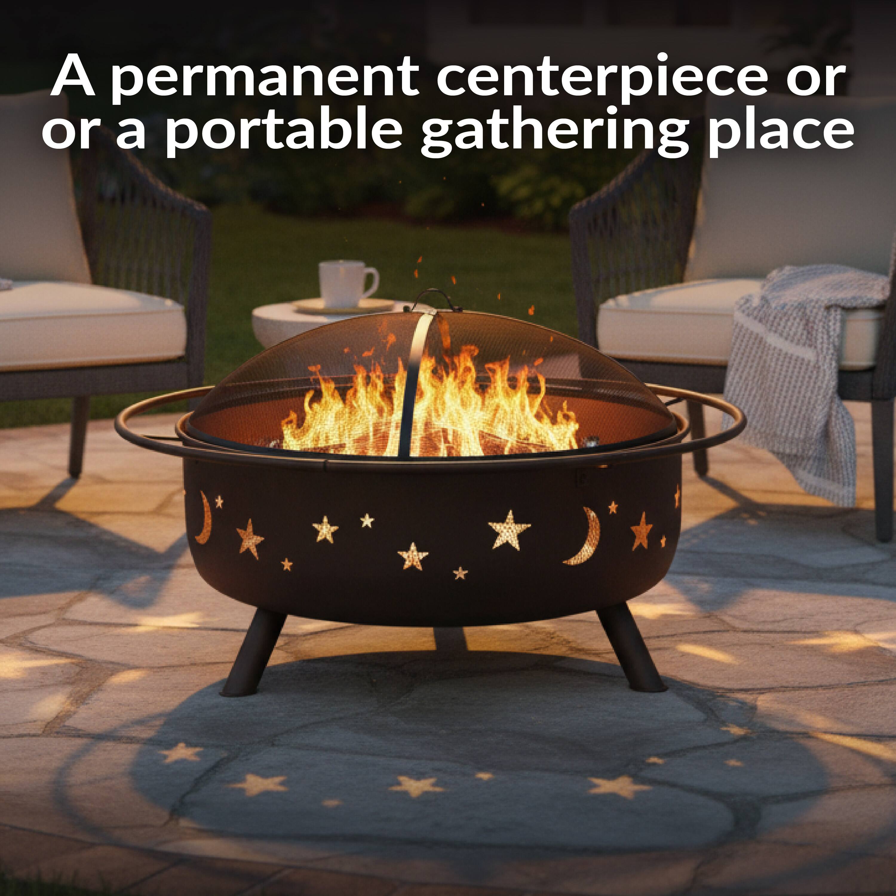 A permanent centerpiece or a portable gathering place