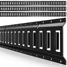 VEVOR - E-Track Tie-Down Rails, 4 Pack, 7.7 ft E Track Rails Secures Cargo & Heavy Loads Up to 2,000 lbs, Trailer Tie-Down - Black