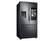 Angle. Samsung - 26.5 cu. ft. 3-Door French Door Smart Refrigerator with Family Hub - Black Stainless Steel.