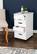 Alt View 19. Linon Home Décor - Monte Six-Drawer Rolling Storage Cart - Whitewash.