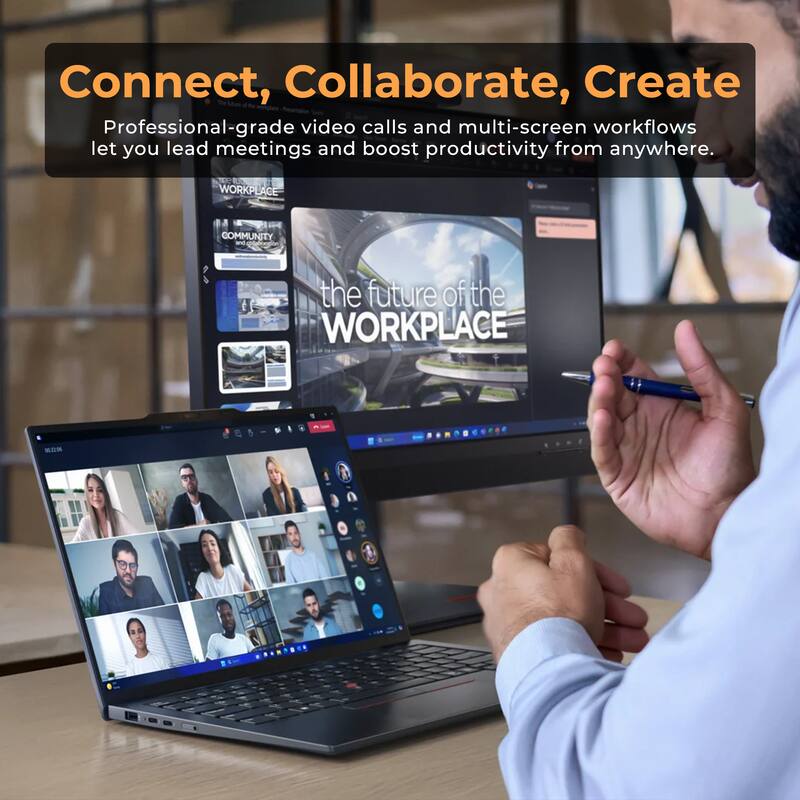 Connect, Collaborate, Create

Professional-grade video calls and multi-screen workflows let you lead meetings and boost productivity from anywhere.

WORKPLACE COMMUNITY - the future of the WORKPLACE