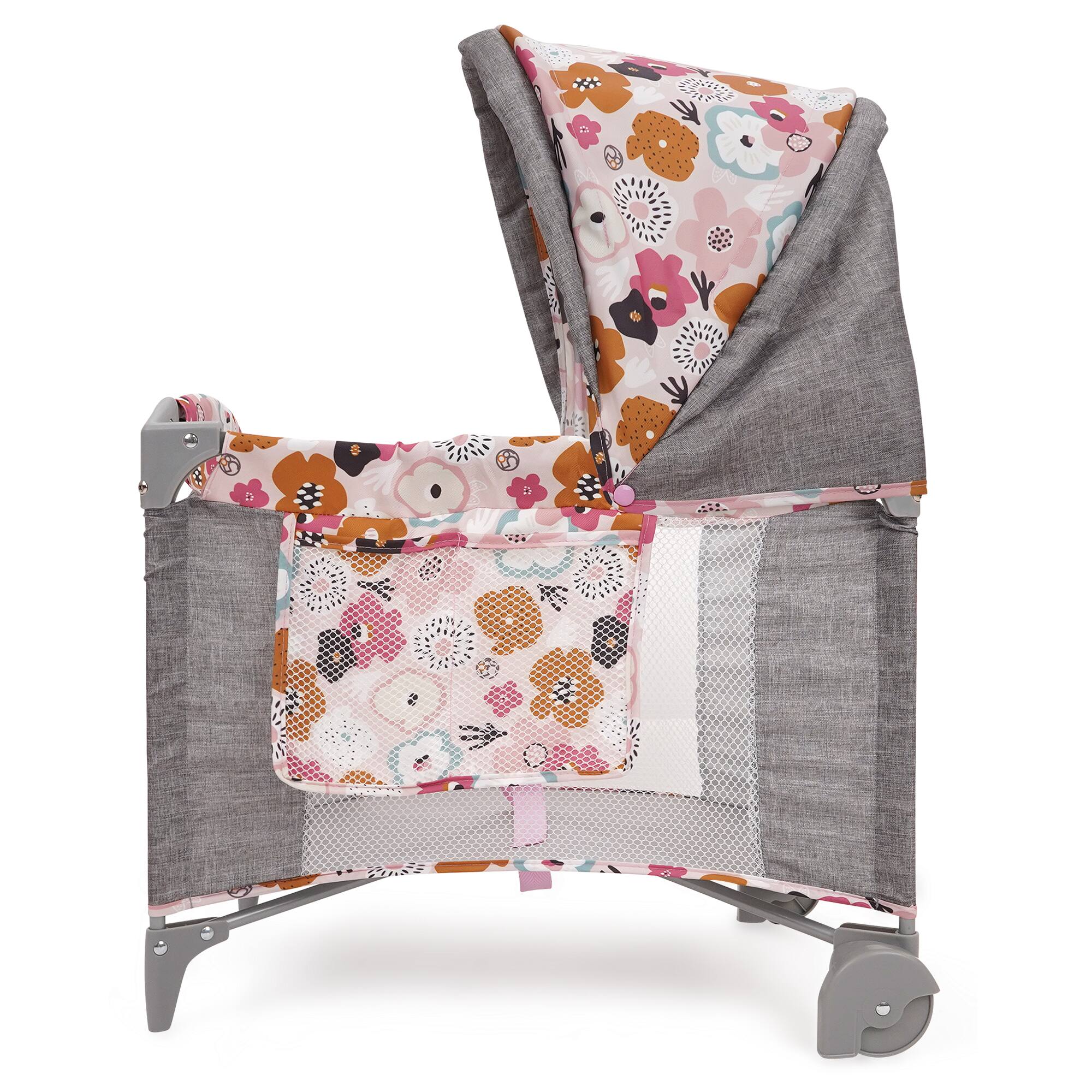 Left. 509 Crew - 509 Crew - Melange Flora - Deluxe Doll Play Yard - For Dolls Up To 18", 3+.