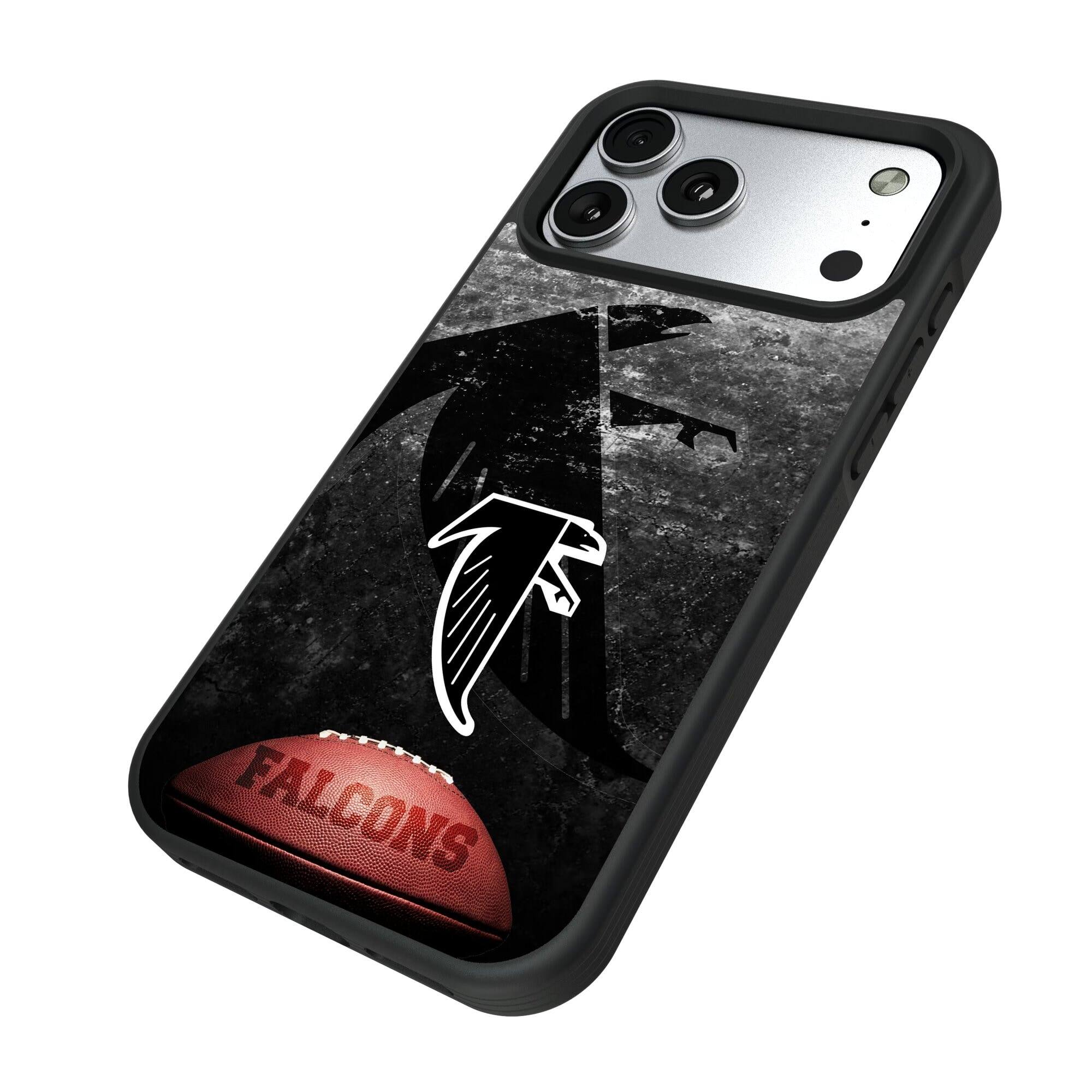 Alt View 1. Keyscaper - Atlanta Falcons iPhone Legendary Design Bump Case - 13 mini - Multicolor.