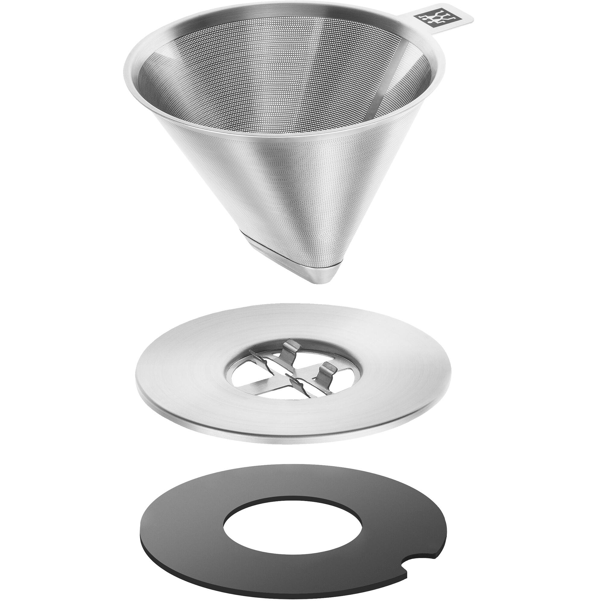 Alt View 3. ZWILLING - ZWILLING Sorrento Stainless Steel Pour Over Coffee Dripper - Silver.