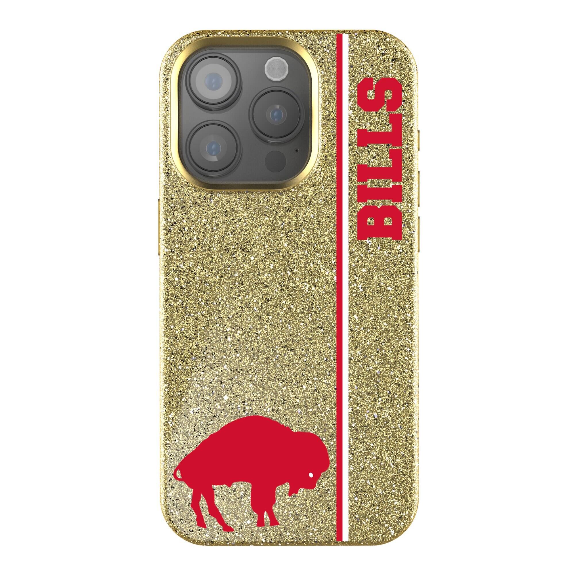 Front. Keyscaper - Gold Buffalo Bills iPhone Bling Case - 14 - Gold.