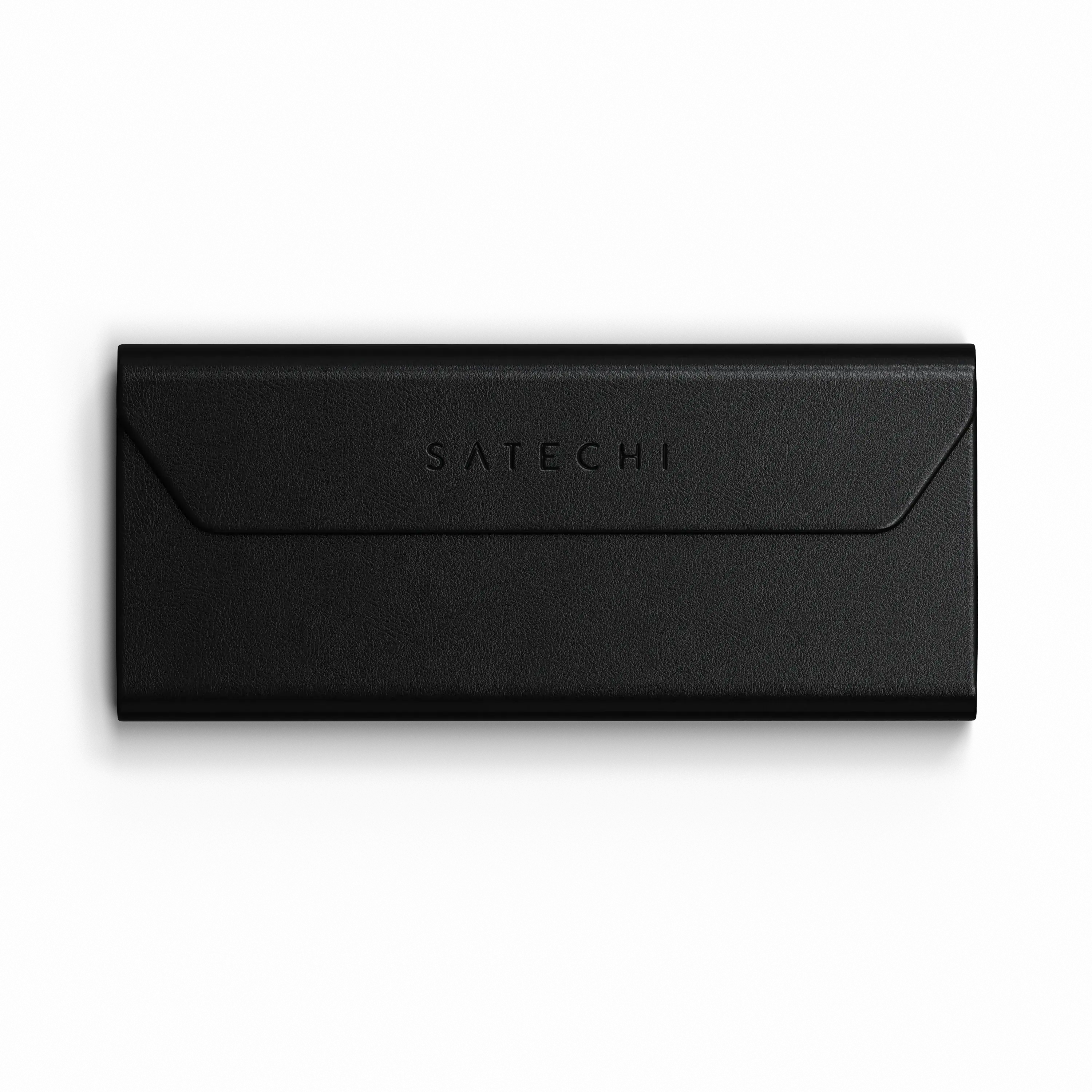 Back. Satechi - Vegan-Leather FindAll™ Glasses Case - Black.