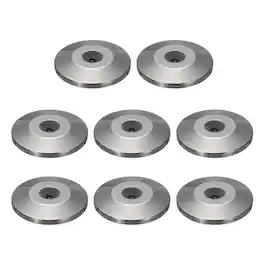 Unique Bargains - 8pcs Speaker Isolation Feet, 25x5mm Copper Shock Absorption Pad Anti Vibration for Amplifier Audio - Black