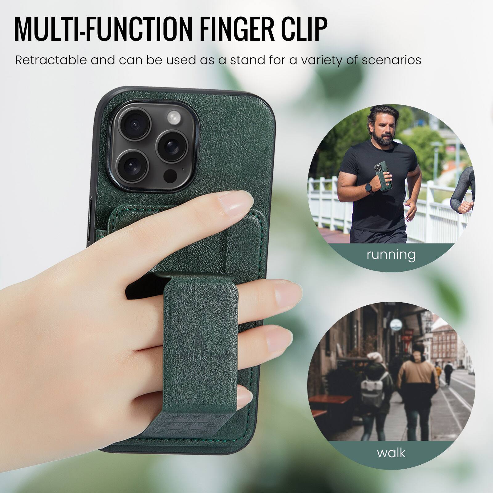 MULTI-FUNCTION FINGER CLIP

Retractable and can be used as a stand for a variety of scenarios

running

walk