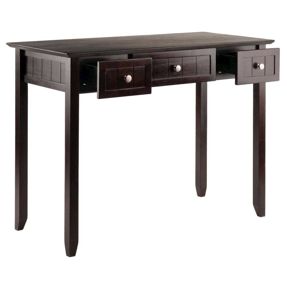 Alt View 3. FurniFact - Writing Desk - Coffee.
