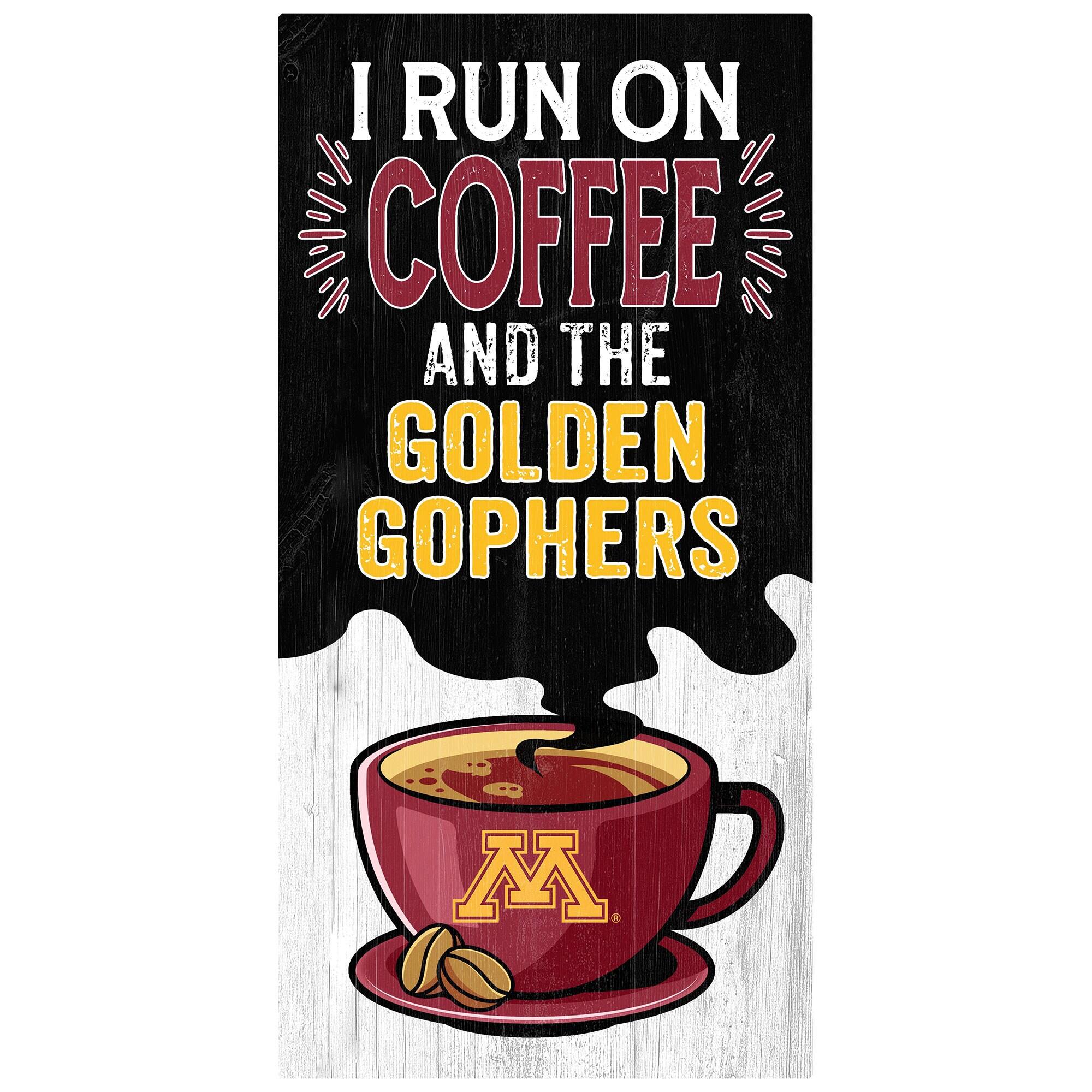 Minnesota Golden Gophers 6" x 12" Coffee Wall Art