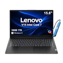 Lenovo - V15 Gen 5 15.6" FHD Business Laptop - Intel Core 7 240H with 16GB Memory - 1TB SSD - IST HUB - Windows 11 Home - Black