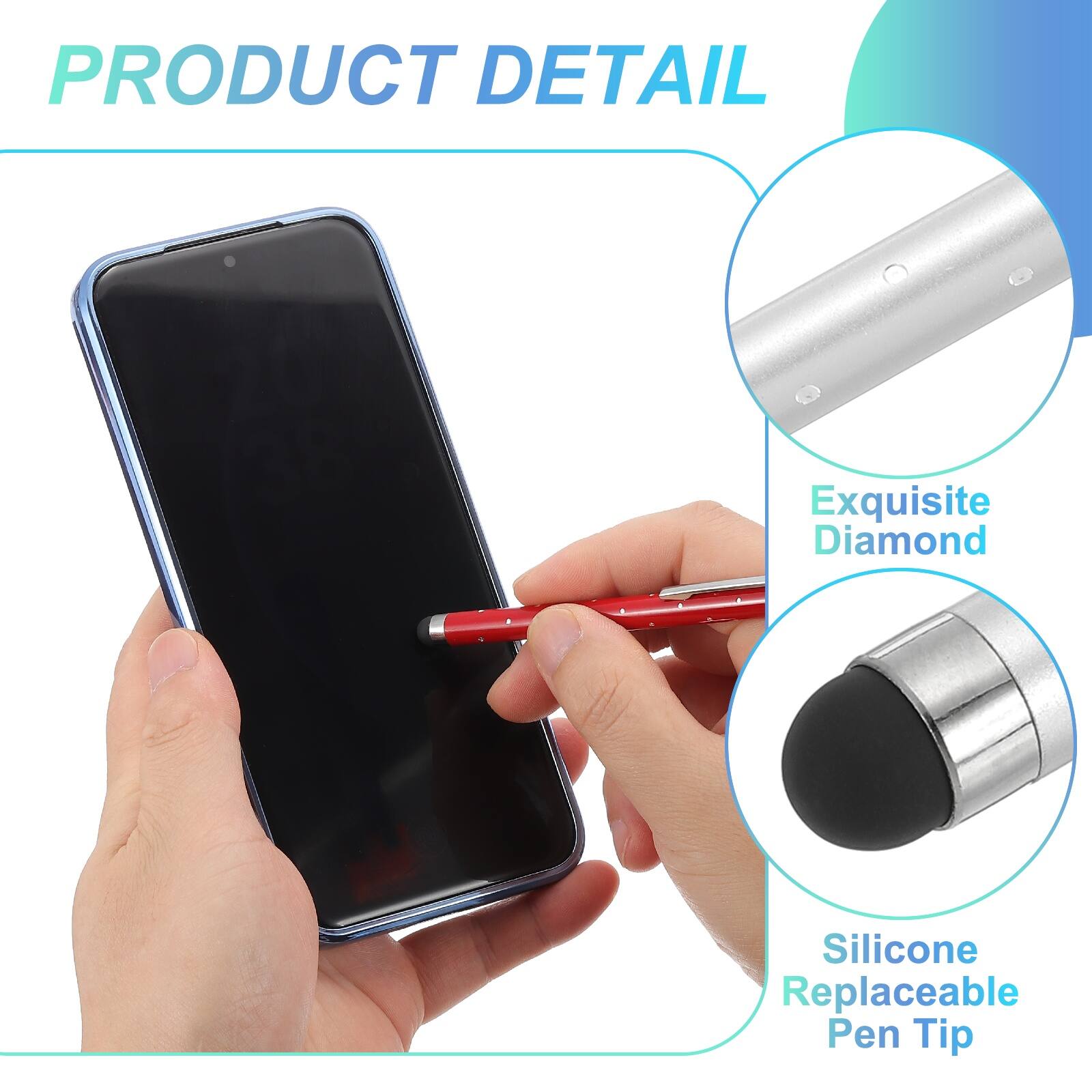 PRODUCT DETAIL

Exquisite Diamond Silicone Replaceable Pen Tip