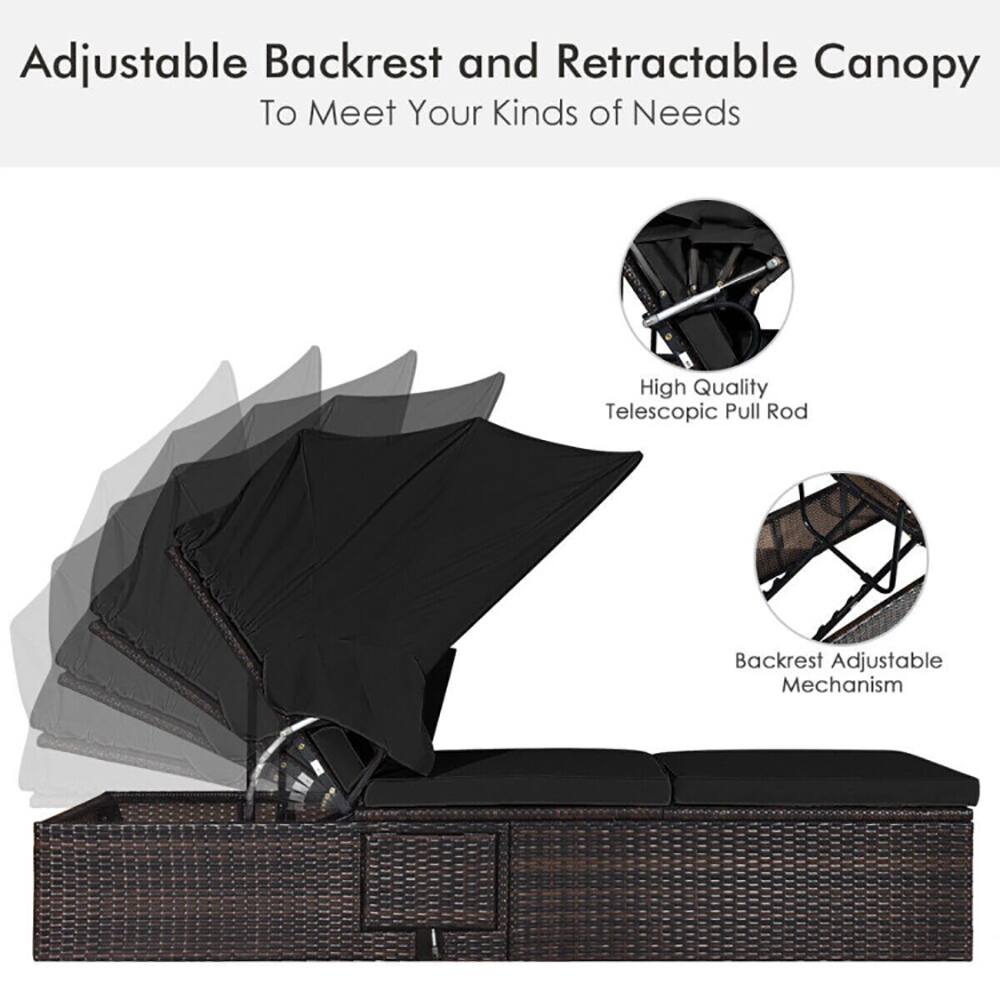 Adjustable Backrest and Retractable Canopy  
To Meet Your Kinds of Needs  

High Quality Telescopic Pull Rod  
Backrest Adjustable Mechanism