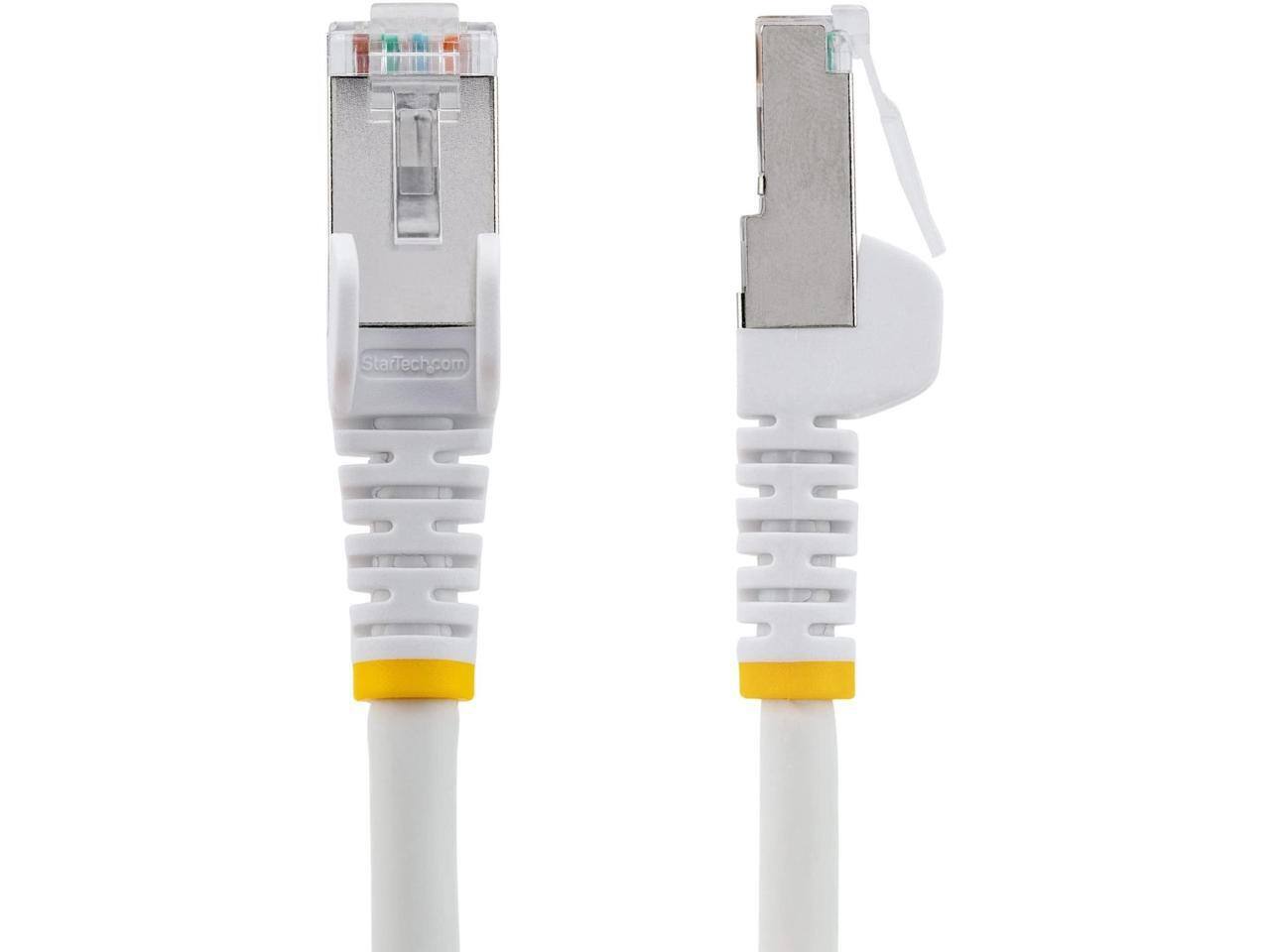Alt View 1. StarTech.com - StarTech 12ft CAT6a Snagless S/FTP Ethernet Cable White NLWH12FCAT6APATCH.