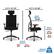 Left. La-Z-Boy - Ergonomic Executive Mesh Office Chair with Adjustable Headrest and Lumbar Support - Black.
