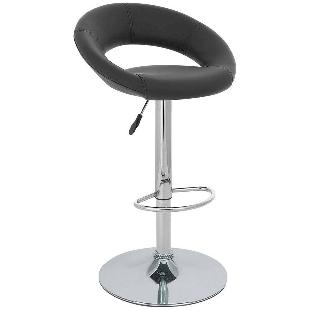 Back. AmeriHome - AmeriHome Classic Relaxed Bar Stool - 2 Pc Black - Multi.