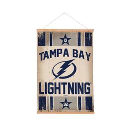 Evergreen Enterprises - Tampa Bay Lightning 24" x 36" Antique Style Canvas Wall Art Tapestry with Wood Frame - Multicolor