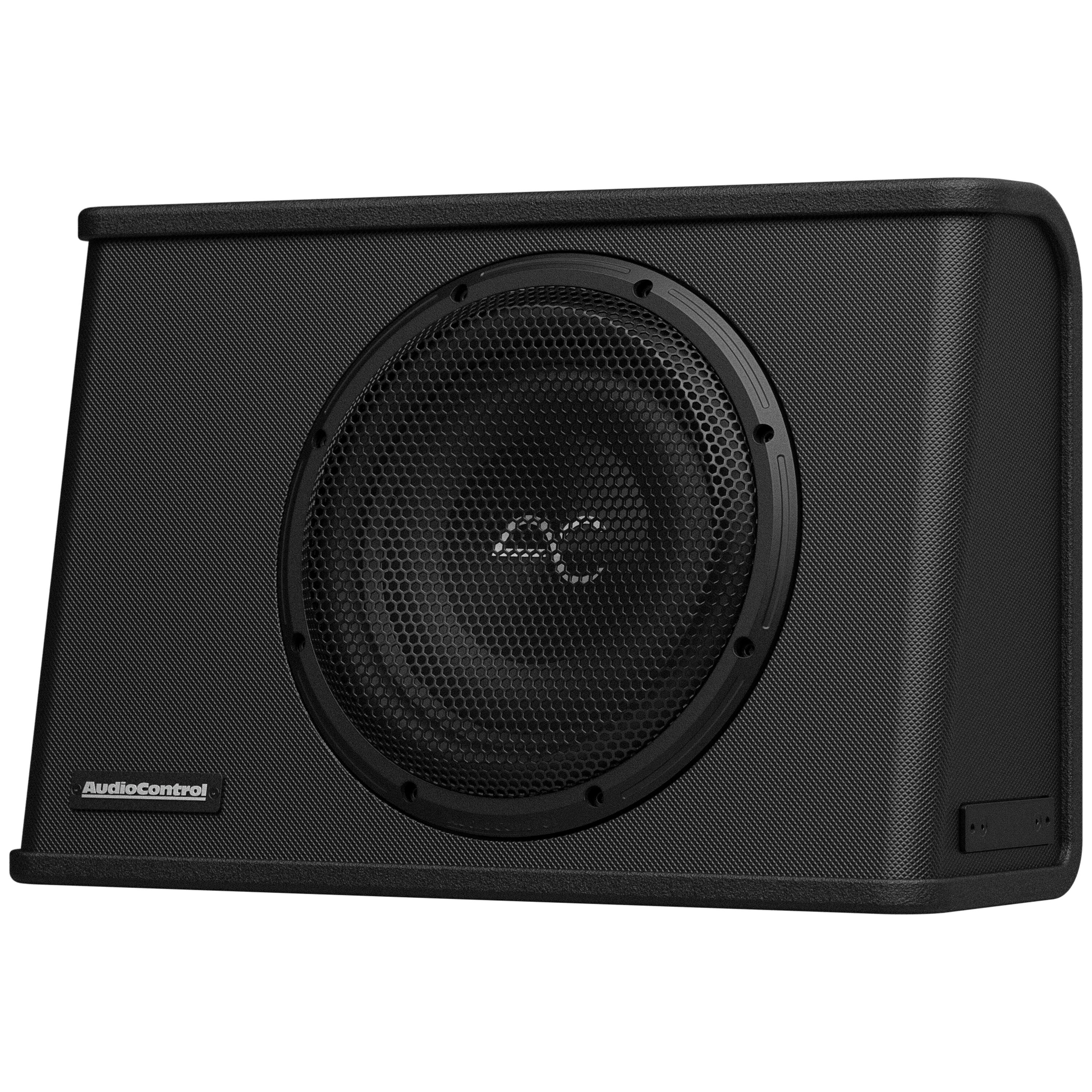 Alt View 14. AudioControl - Space Series 10” Single-Voice-Coil 2-Ohm Loaded Sealed Subwoofer Enclosure - Black.