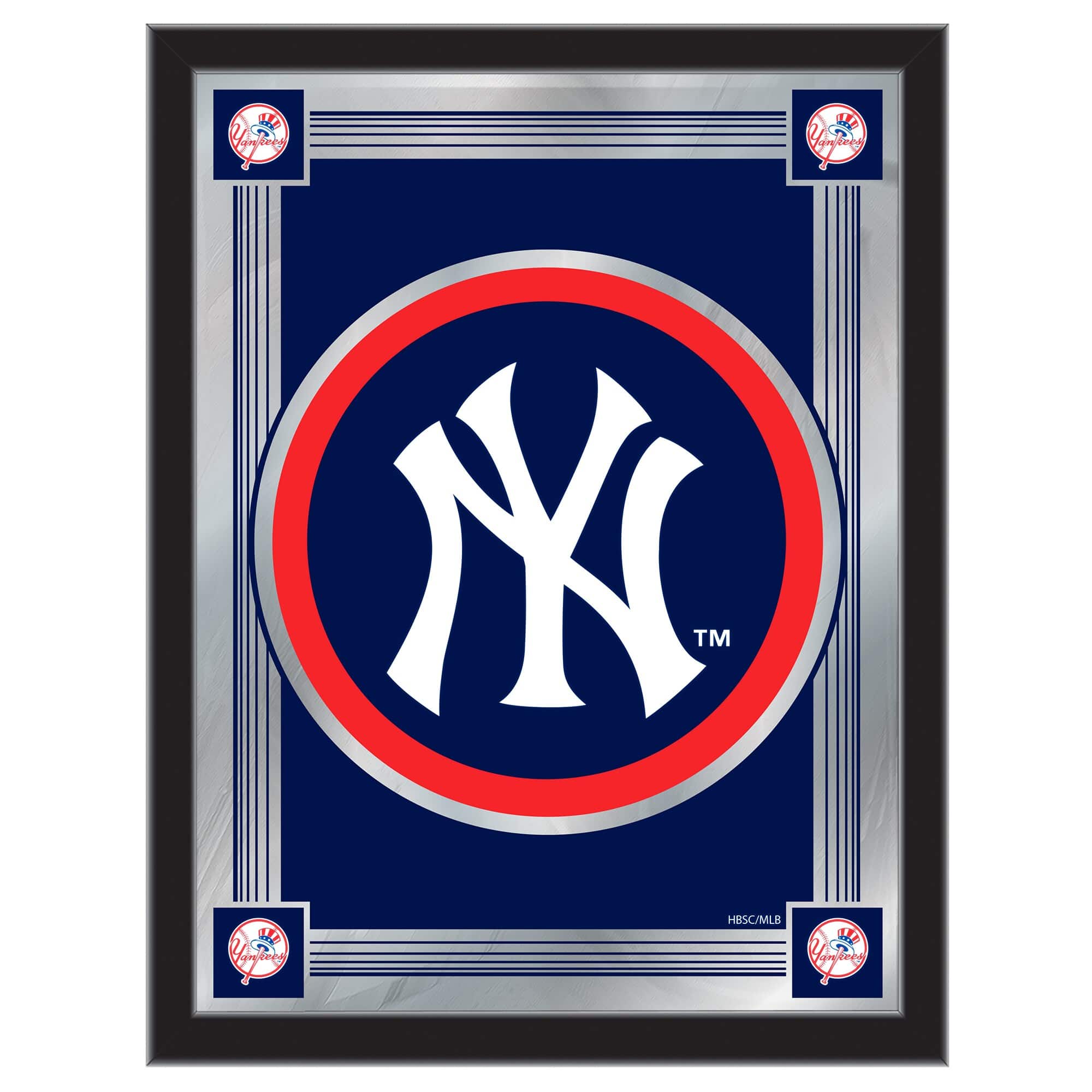 Holland Bar Stool Co. - New York Yankees 17" x 22" Logo Wall Mirror - Multicolor