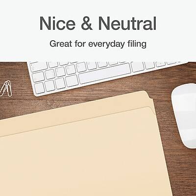 Nice & Neutral  
Great for everyday filing