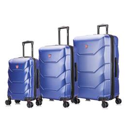 DUKAP - Zonix Lightweight Hardside 3 Piece Luggage Set 20"/26"/30" - Blue