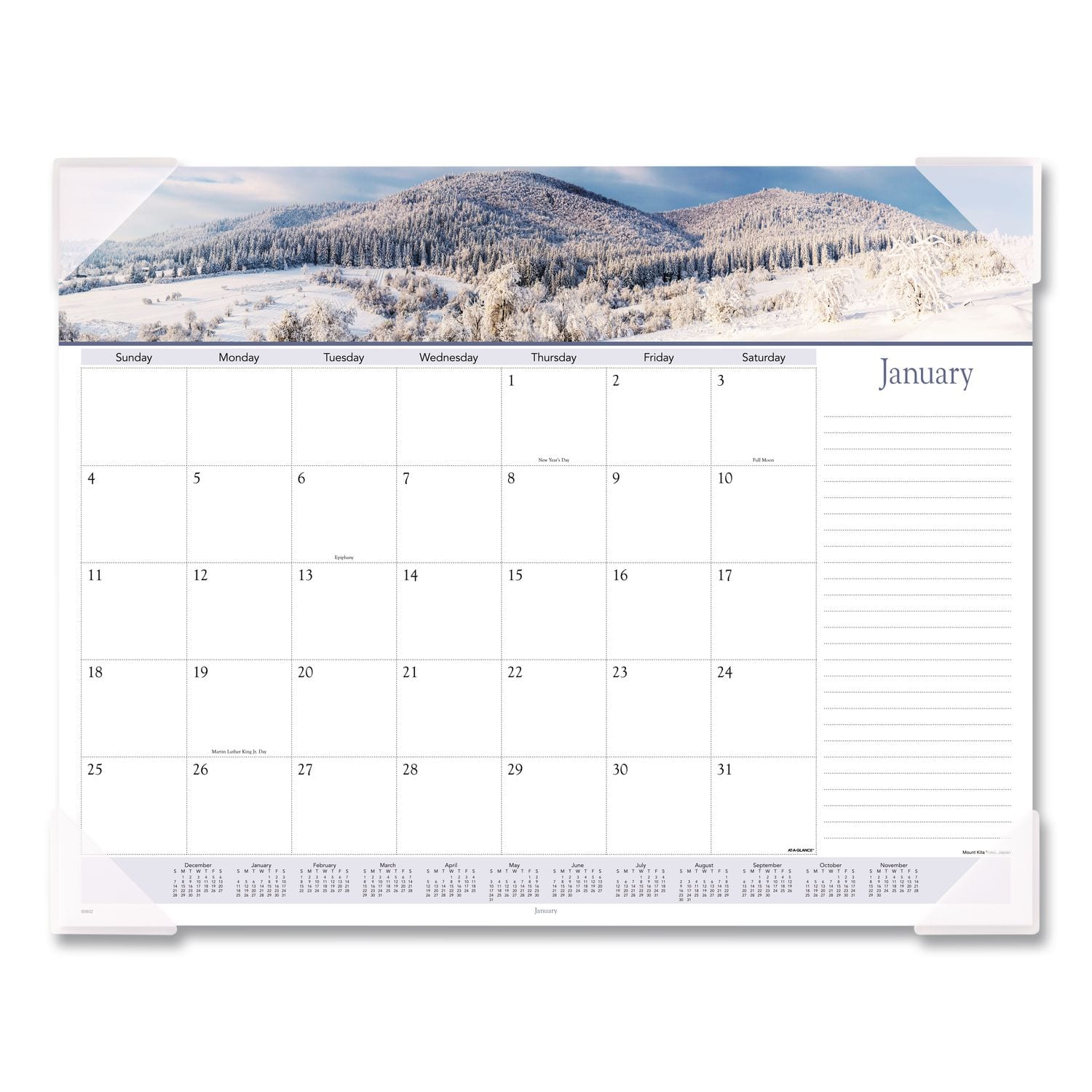 AT-A-GLANCE - Landscape Panoramic Desk Pad Landscapes Photography 22 x 17 White Sheets Clear Corners 12 Month Jan to Dec 2026 price history on PriceWatchPro