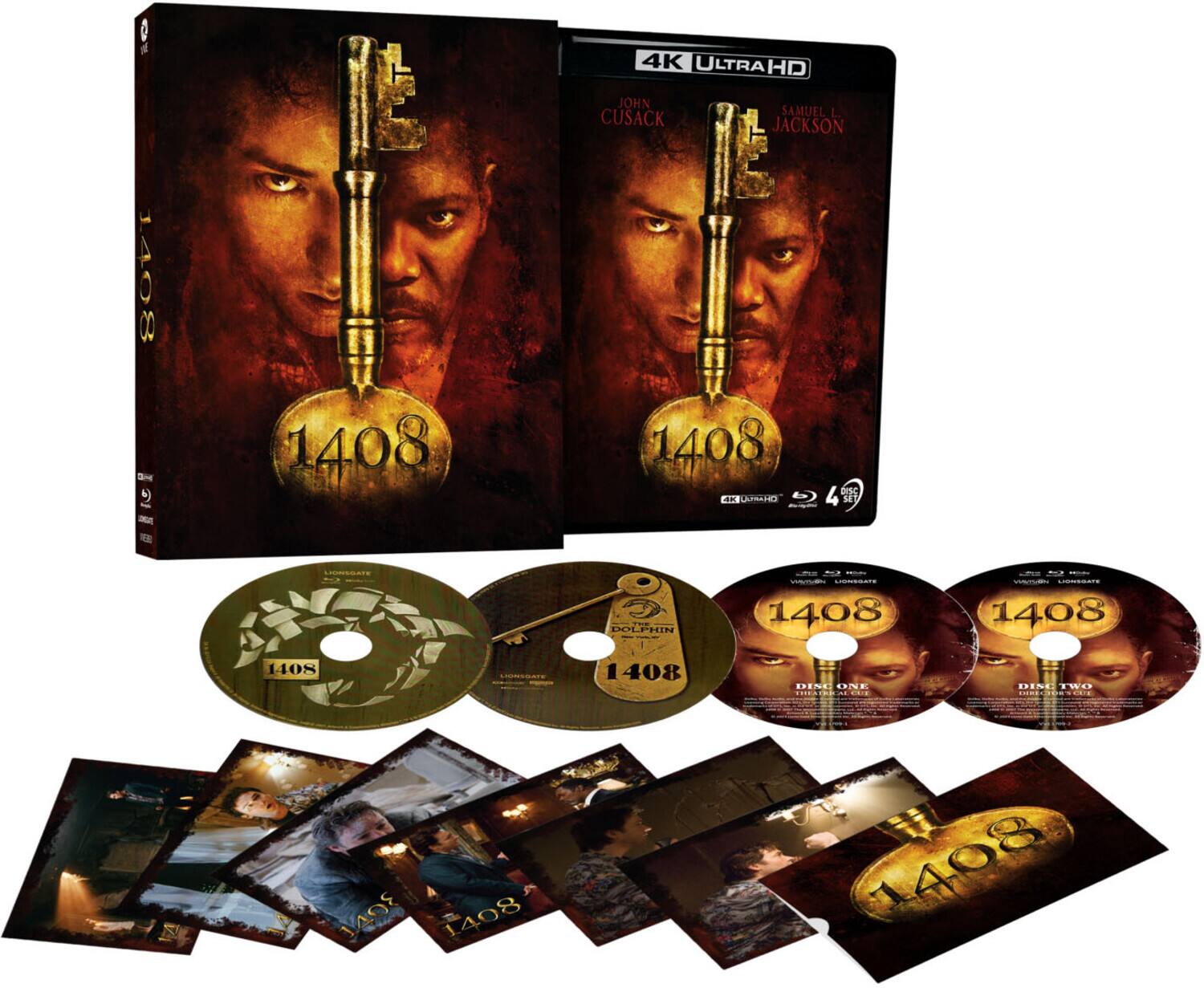 Alt View 1. 1408 (Limited Edition With Art Cards)   - 4K Blu-Ray.