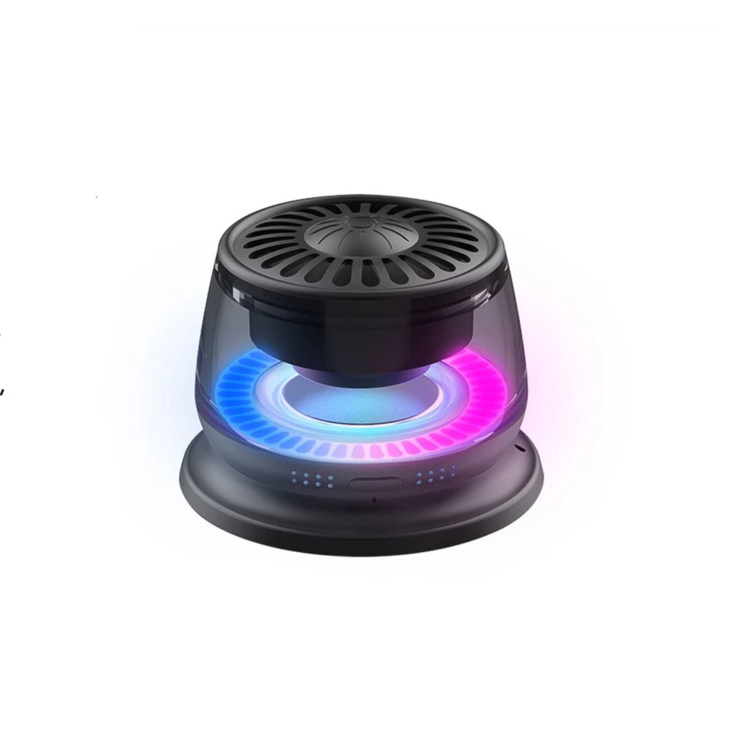 Front. Home Collection - Magnetic Portable Bluetooth Speaker with Stereo Sound & Phone Holder.