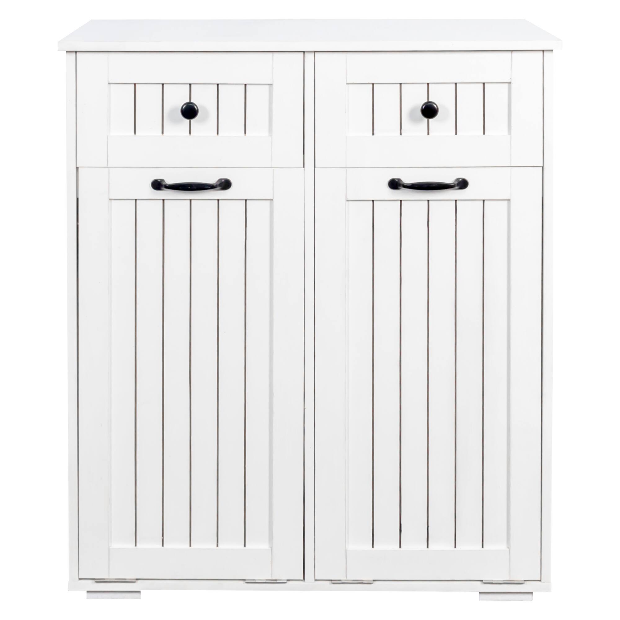 Alt View 8. ELEMENT ACE - Versatile Laundry Storage Cabinet with Removable Baskets and Drawers for Organized Home - White.