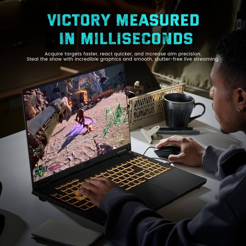 VICTORY MEASURED IN MILLISECONDS

Acquire targets faster, react quicker, and increase aim precision. Steal the show with incredible graphics and smooth, stutter-free live streaming.