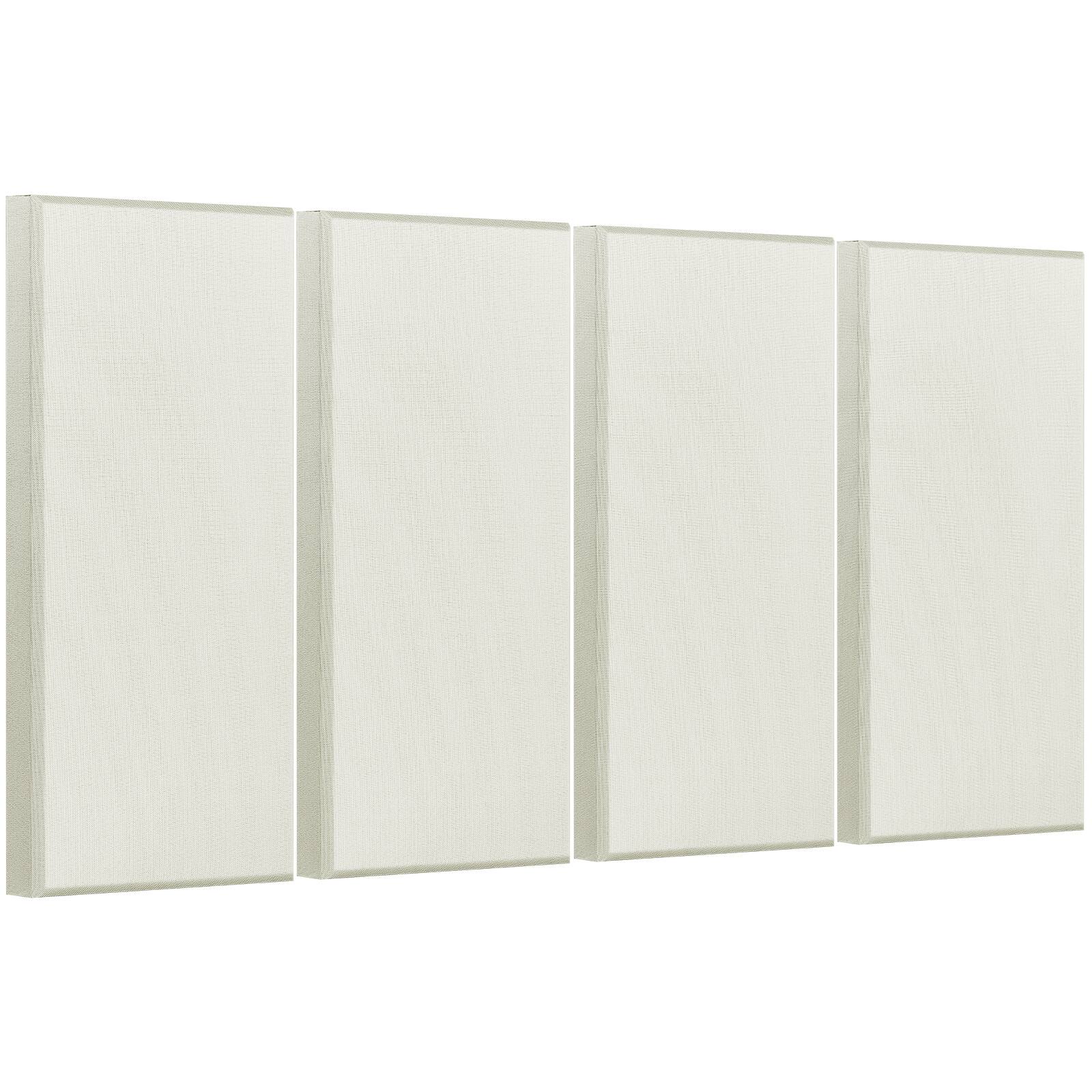 Alt View 5. VEVOR - 4 PCS Acoustic Panels, 2 inch Thick 23.6 x 11.8 inch Fiberglass Sound Absorbing Panels, Self-adhesive Soundproof Wall - Beige.