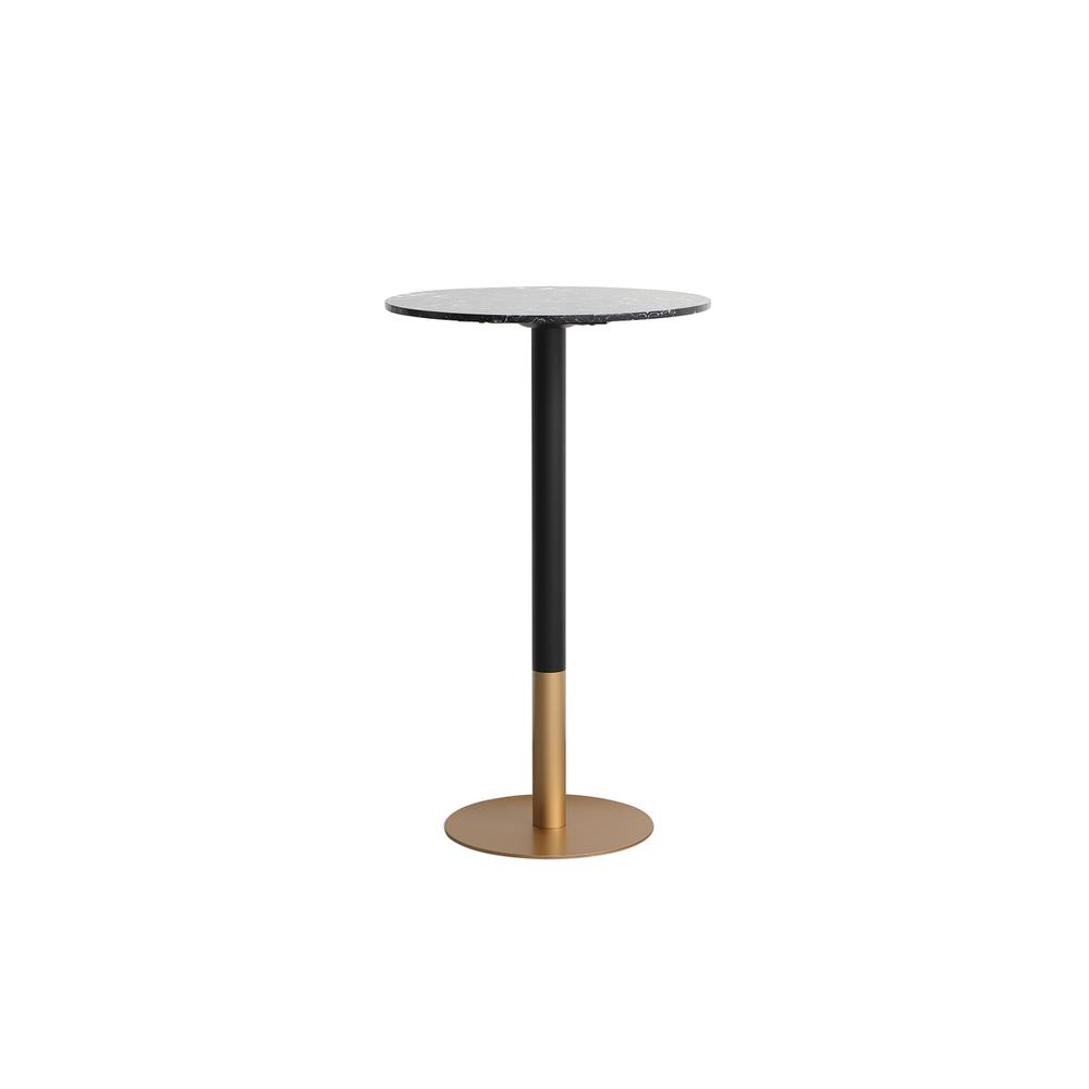 Alt View 2. Elegant Decor - 23 inch pub table in black - Black.