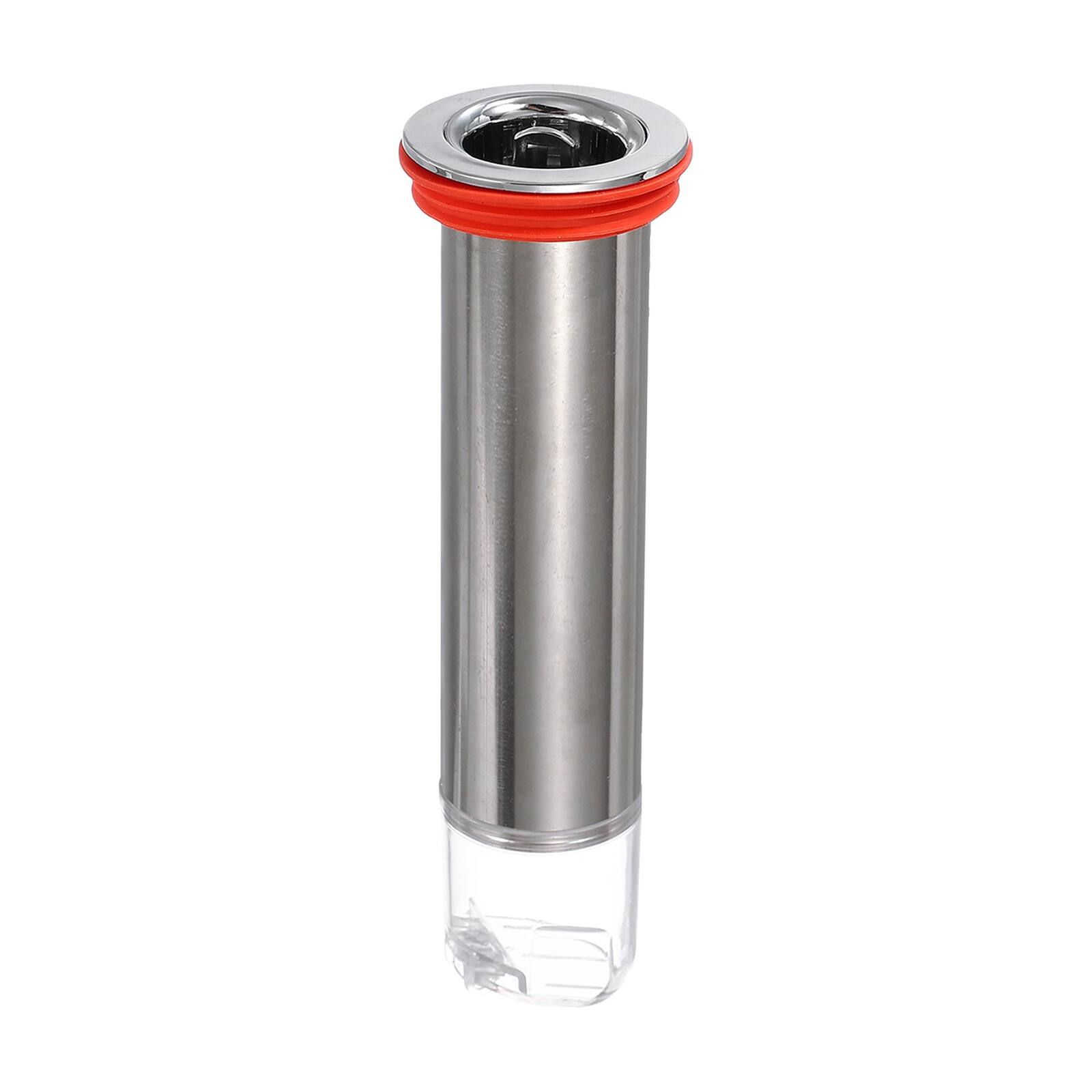 Front. Unique Bargains - 5.7" Odor Proof Floor Drain, Floor Drain Cover Shower Plug Drain Backflow Preventer for Pipes Tubes Bathroom - Red Silver/Transparent.