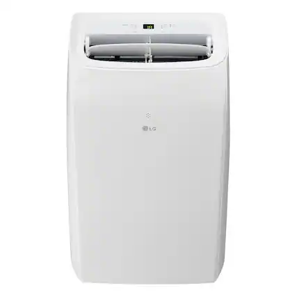 Front. LG - 450 Sq. Ft. Smart Portable Air Conditioner 10,200 BTU - White.