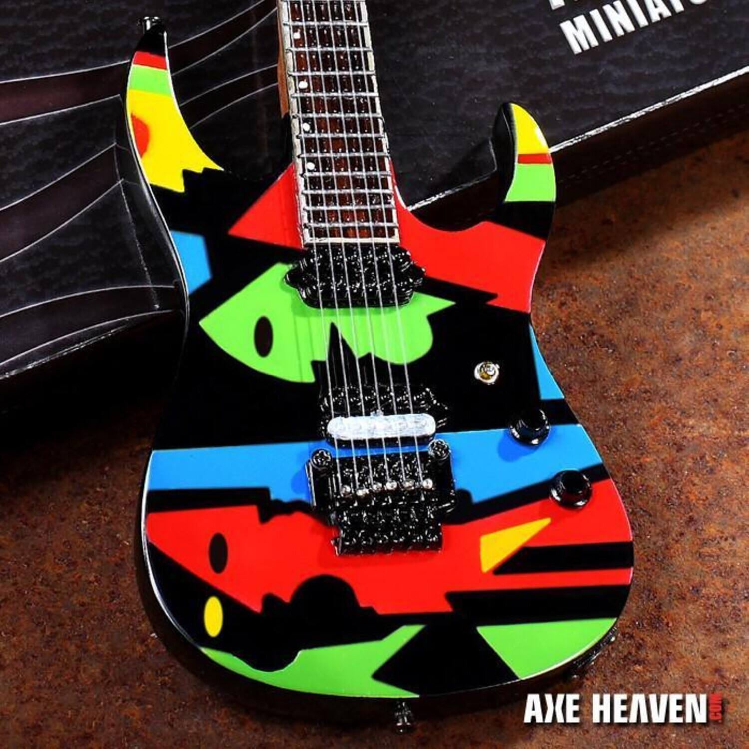 Axe Heaven John Petrucci Color Picasso 10 Inch Miniature Guitar