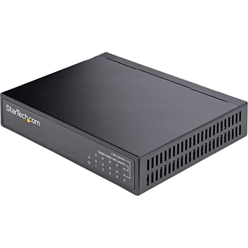 Front. Startech - Unmanaged 2.5G Switch - Black.