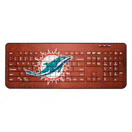 Keyscaper - Miami Dolphins Football Design Wireless Keyboard - Multicolor