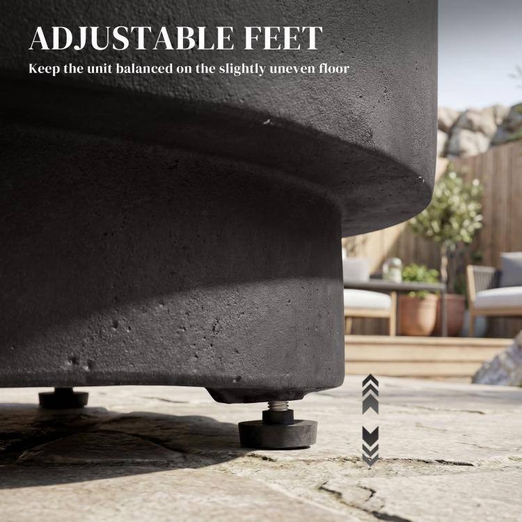 ADJUSTABLE FEET  
Keep the unit balanced on the slightly uneven floor