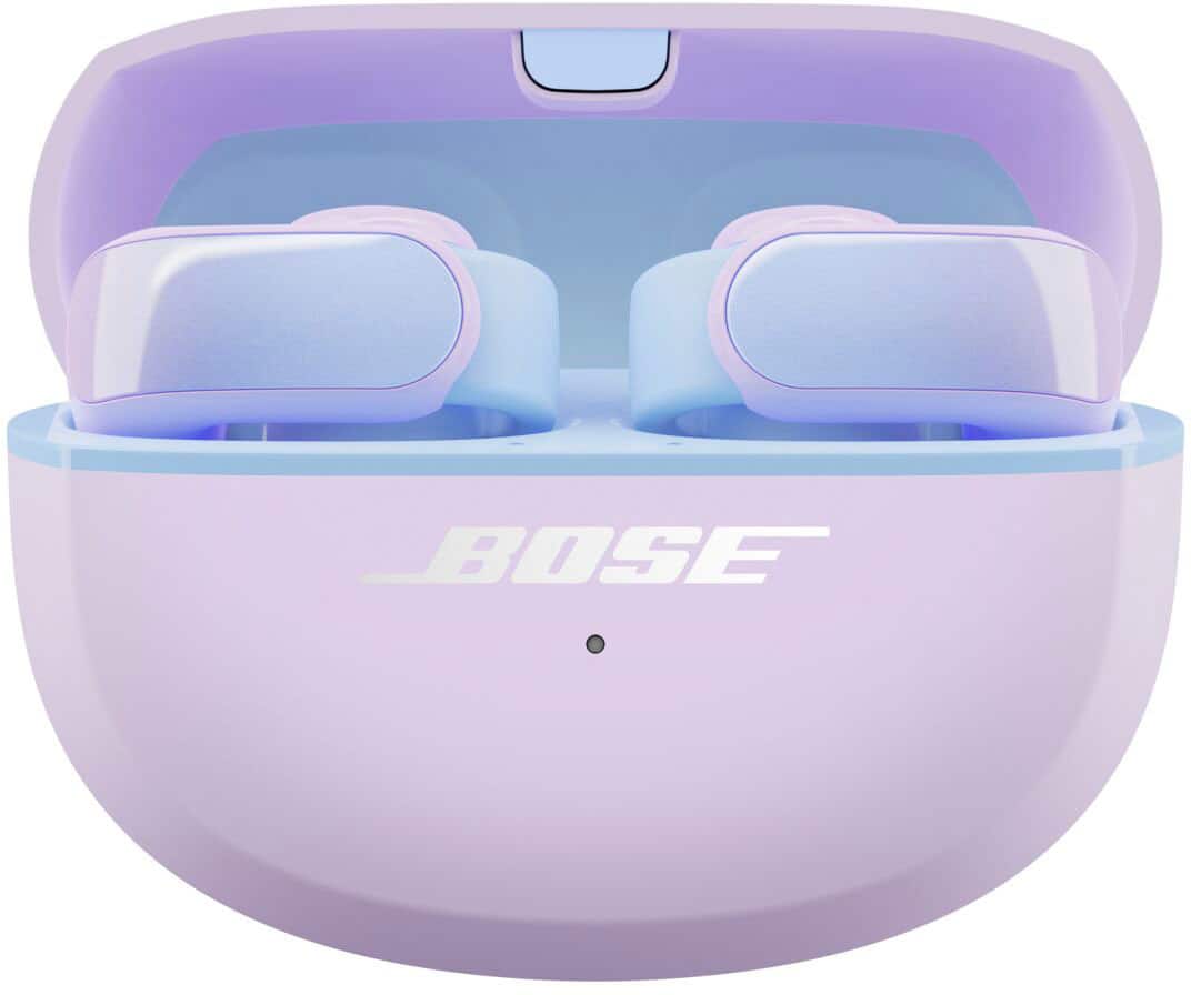 Angle. Bose - Ultra Open-Ear True Wireless Open Earbuds - Chilled Lilac.