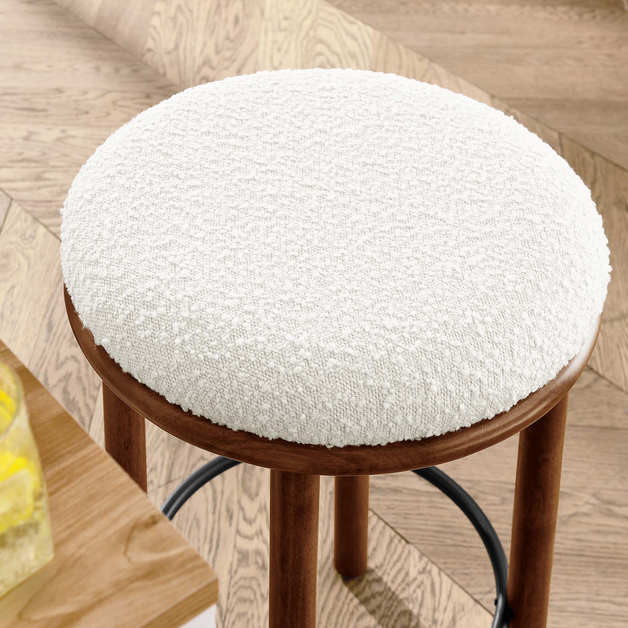 Alt View 4. Modway - Fable Boucle Fabric Counter Stools Set of 2 by Modway - 0.