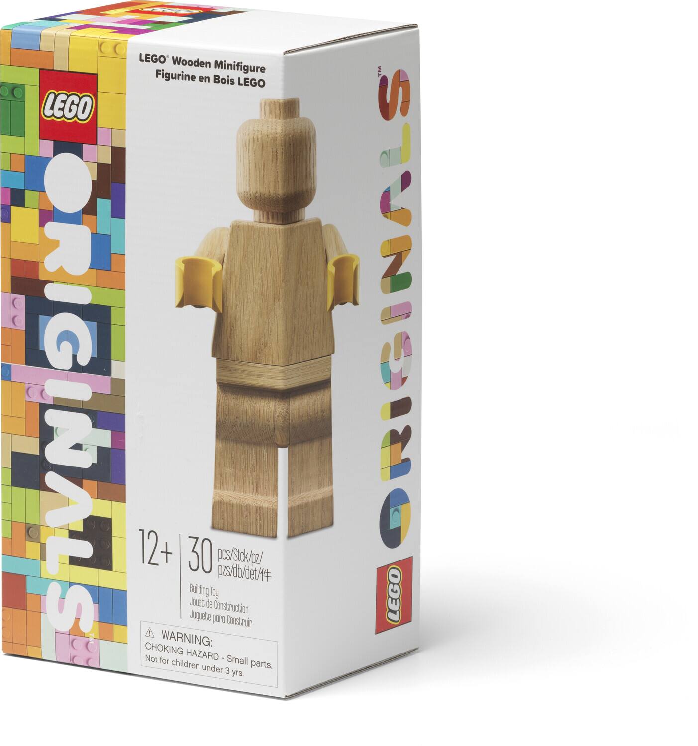 LEGO Wooden Minifigure  
Figurine en Bois LEGO  

LEGO ORIGINALS  

12+  

30 pcs/Stk/pz/  
pcs/det/4件  

Building Toy  
Jouet de Construction  
Jouet de Construcción  

WARNING:  
CHOKING HAZARD - Small parts.  
Not for children under 3 yrs.